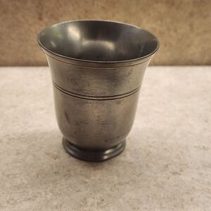 Vintage French fine pewter beaker Or Tumbler